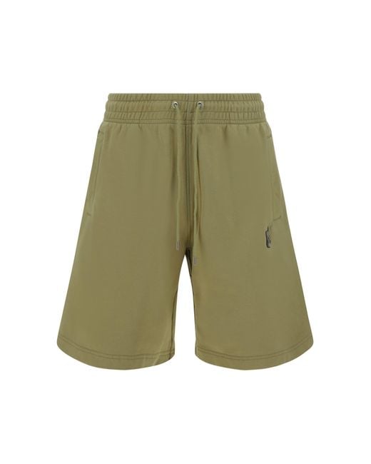 Maison Kitsuné Green Bermuda Shorts for men
