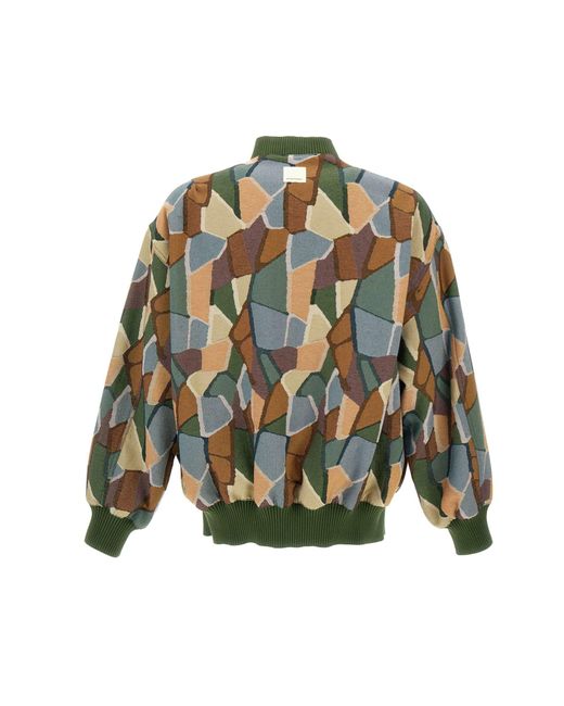 Emporio Armani Green Cotton Jacket for men