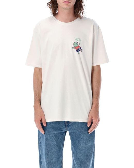 Stussy Dollie Pig Dyed T-shirt in White for Men | Lyst