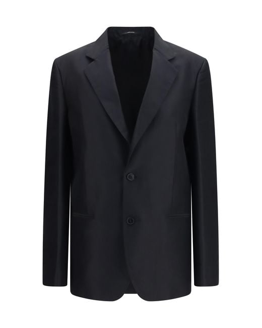 Gucci Blue Jacket Silk Faille