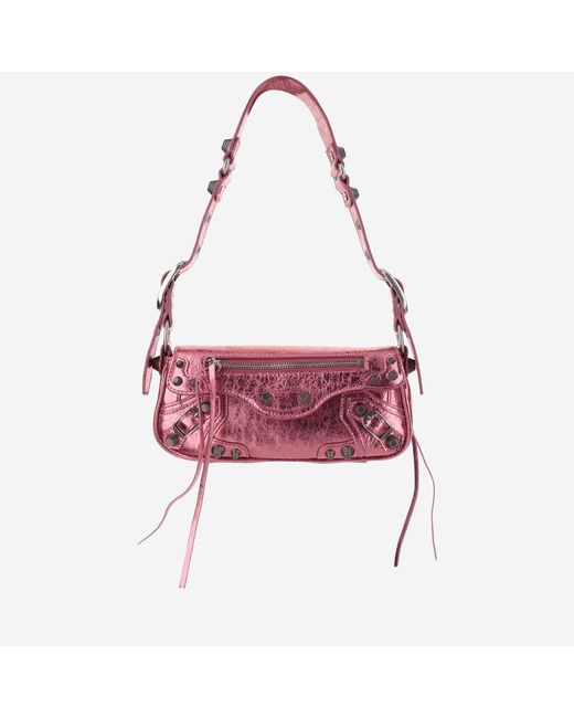 Balenciaga Red Le Cagole Xs Leather Shoulder Bag Lambskin