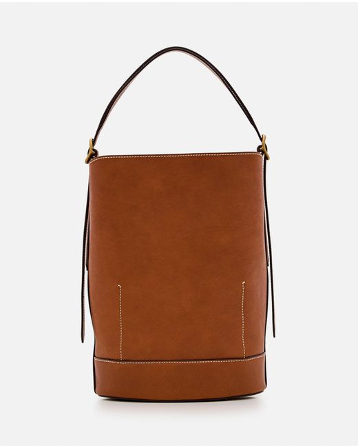 Polo Ralph Lauren Brown Medium Bucket Leather Shoulder Bag