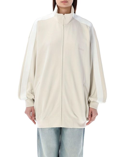 Isabel Marant White Oversized Rejane Track Jacket