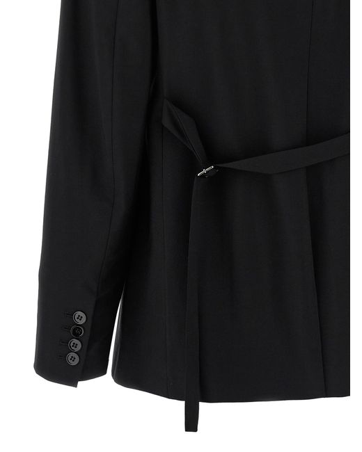 Nensi Dojaka Black Tailored Wool Blend Blazer
