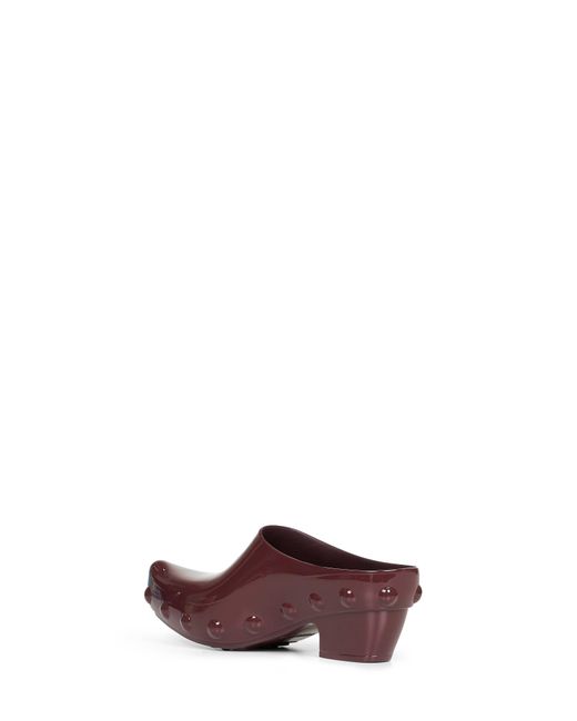Bottega Veneta Red Rubber Clogs Gondola