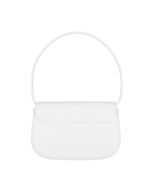 DIESEL White "1Dr" Shoulder Bag