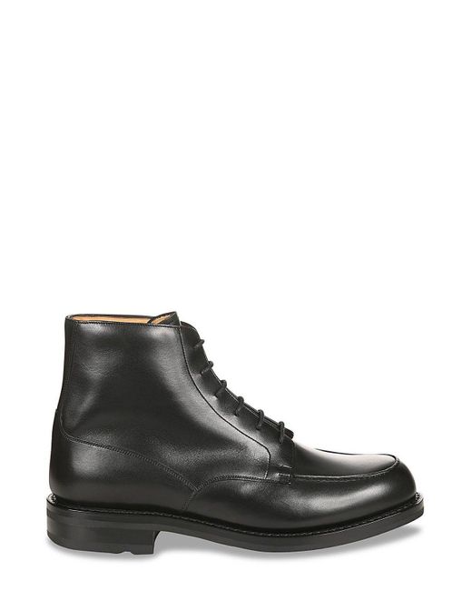 Church's Black Round-toe Lace-up Ankle Boots for men
