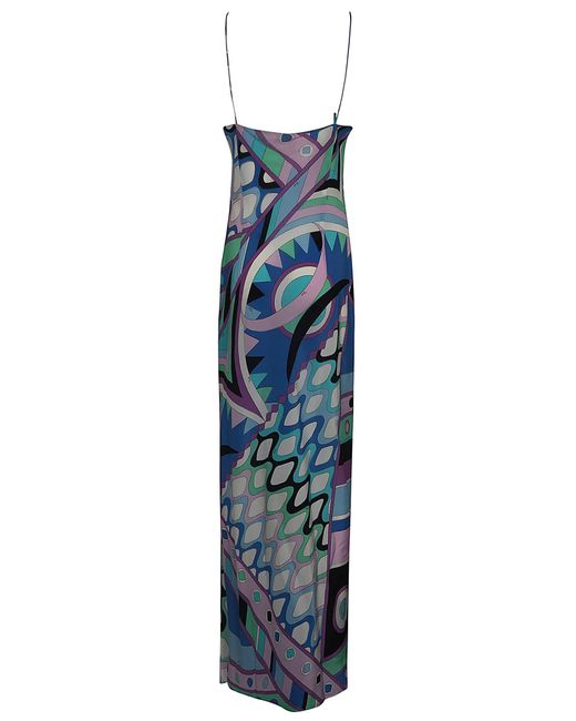 Emilio Pucci Blue 'Vivara' Print Dress