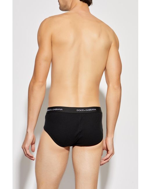 Dolce & Gabbana Black Dolce & Gabbana 2-Pack Briefs for men