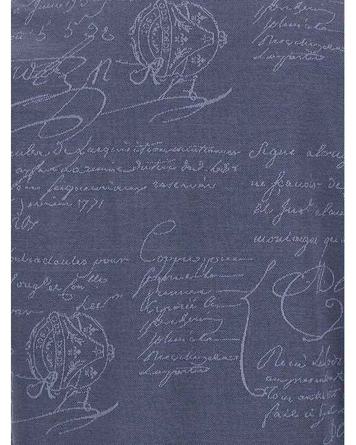 Berluti Blue Scritto T-Shirt for men