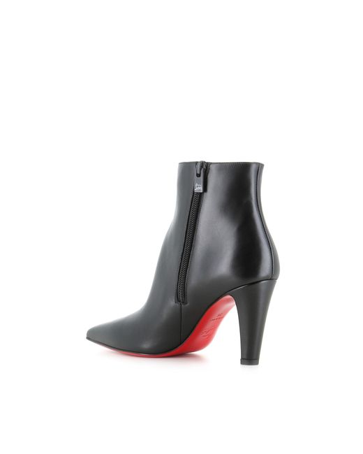 Christian Louboutin Gray Ankle Boot Vibella Booty 85