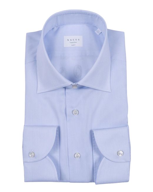 Xacus Blue Shirt Cotton for men