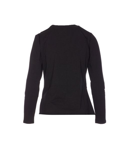 Liu Jo Black Logo Long Sleeves T-Shirt