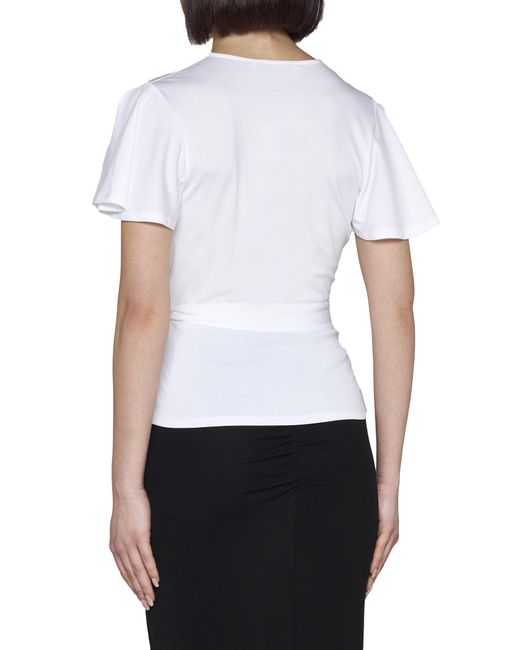Diane von Furstenberg White Siena Cotton-blend Top