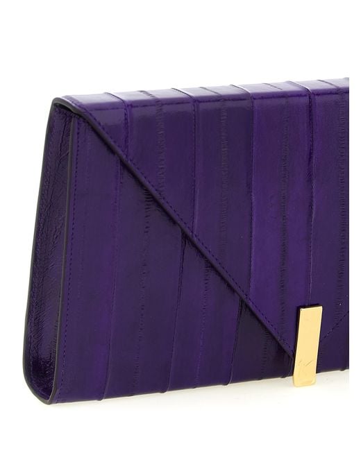 Giuseppe Zanotti Purple 'Tuxedo' Clutch