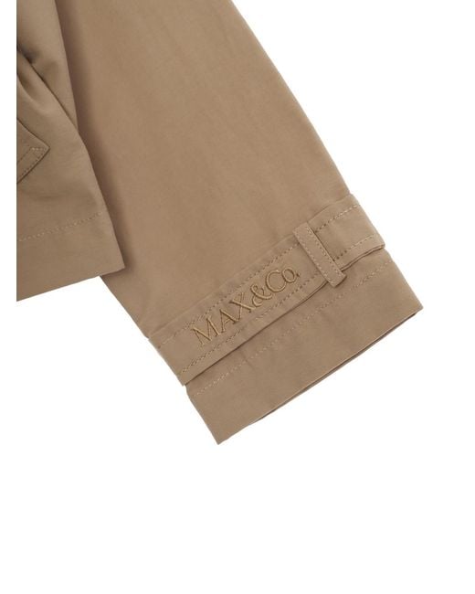 MAX&Co. Natural Girls Jacket Cotton-Blend Blazers