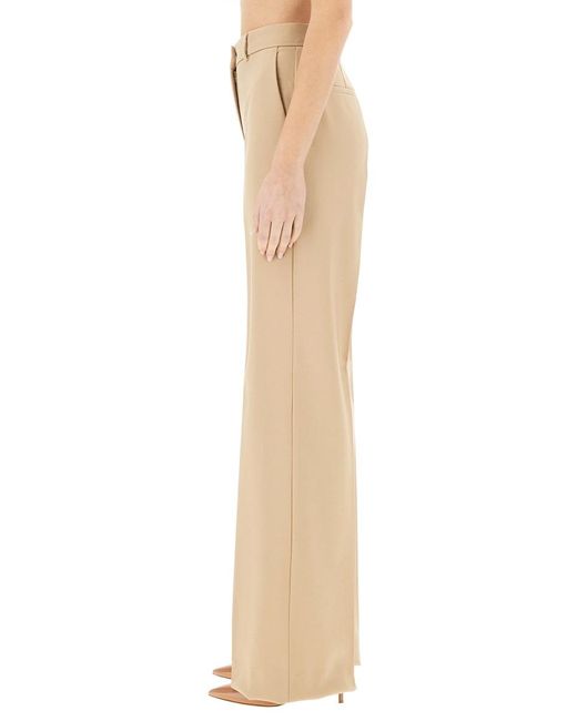 Sportmax Natural Virgin Wool Pants Trousers