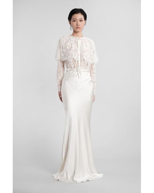 Self-Portrait White Long Dress