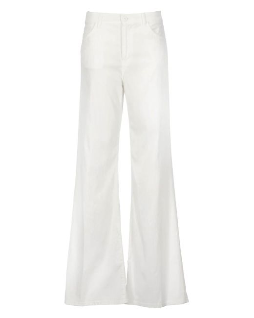 Dondup White Amber Trousers