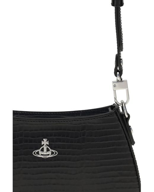 Vivienne Westwood Black Tasha Shoulder Bag