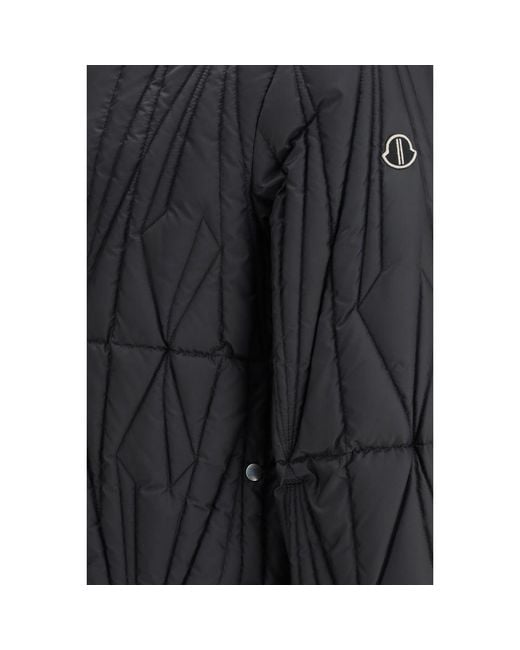 Moncler Black Goose Down Clothing for men
