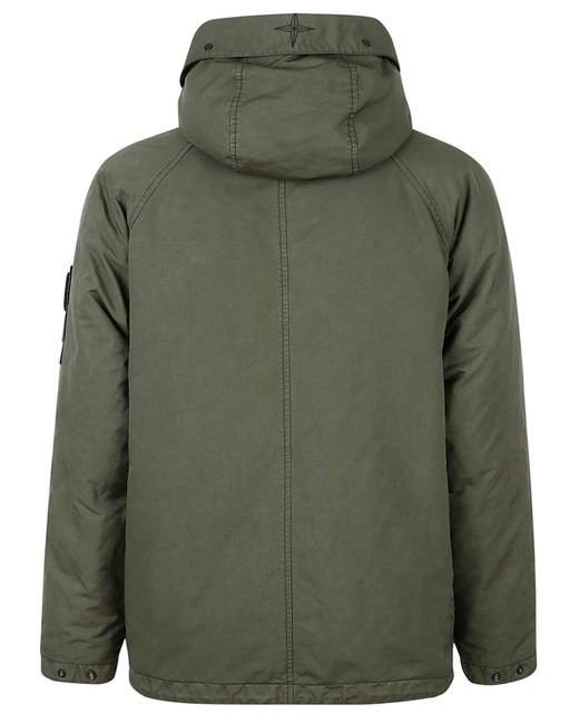 Stone Island Green David Tc Down Jacket for men