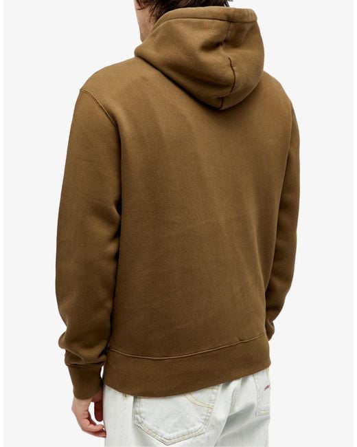 Maison Kitsuné Natural College Fox Logo Hoodie for men