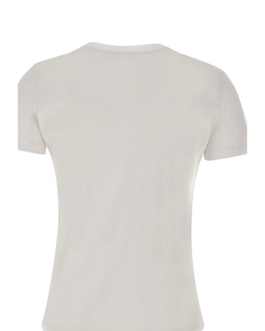 Elisabetta Franchi White Urban Cotton Jersey T-Shirt