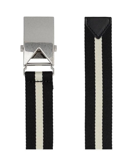 Bottega Veneta Black Polyester Belt for men