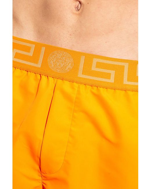 Versace Yellow Swimming Shorts for men