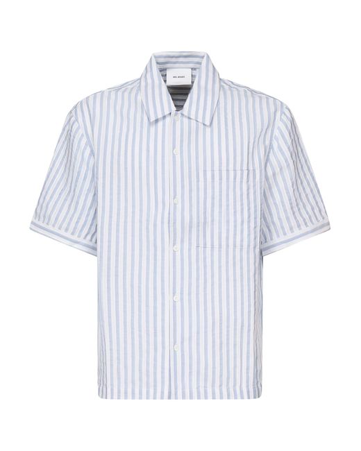 Axel Arigato White Lido Striped Shirt for men