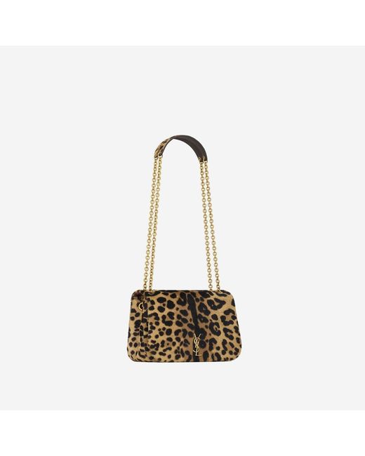 Saint Laurent White Mini Pony Leather Bag Calfskin Shoulder