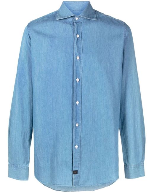 Fay Blue Denim Shirt for men