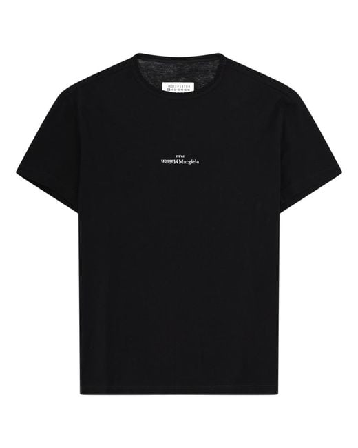 Maison Margiela Black T-Shirt Cotton T-Shirts for men