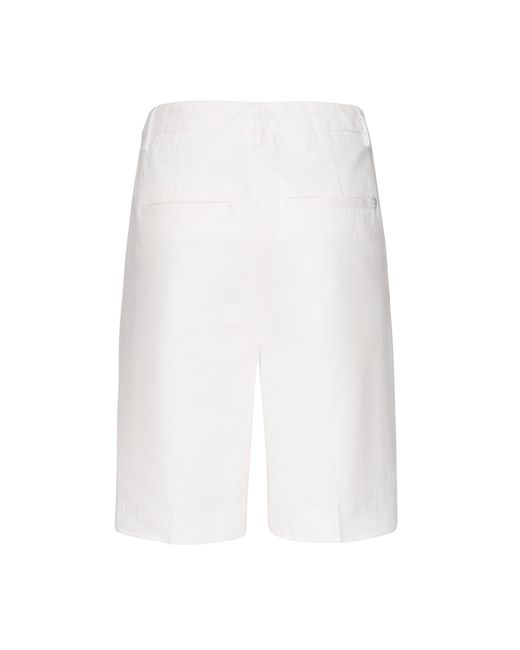 Dondup White Bermuda Nita