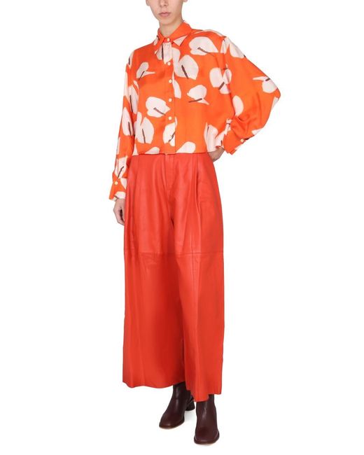 Alysi Orange Anthurium Shirt
