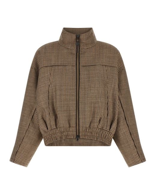 Brunello Cucinelli Brown Virgin Wool Jacket Clothing