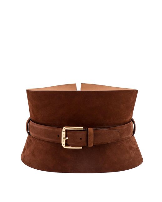 Max Mara Brown Suede Bustier