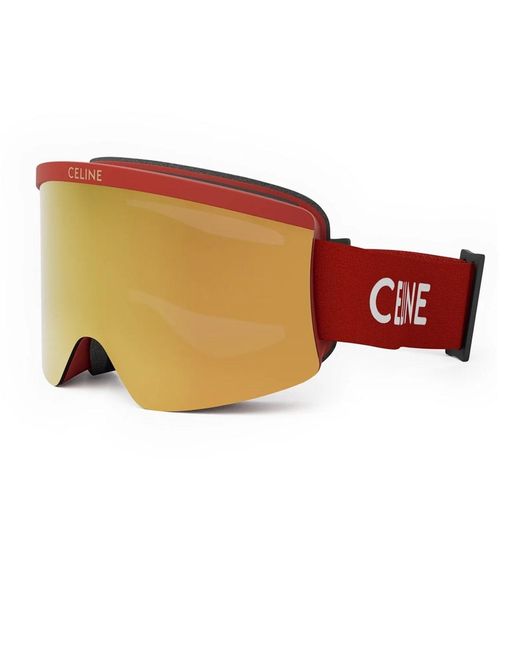 Céline Yellow Cl40302U Ski Mask 67C Rosso Opaco Sunglasses