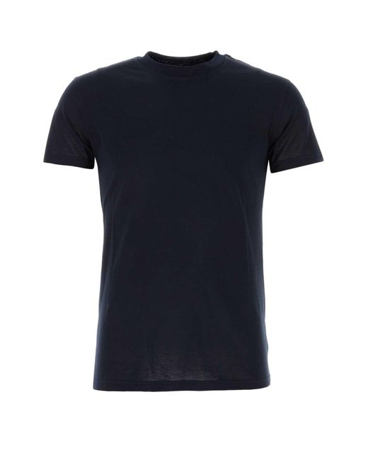 PT01 Black Midnight Silk Blend T-Shirt for men