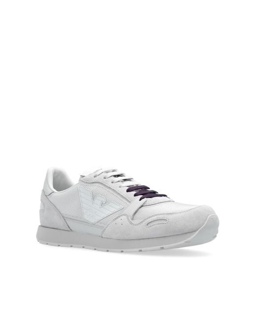 Emporio Armani White Sneakers With Logo for men