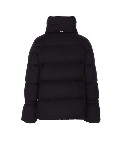 コート Herno Nylon Short Down Jacket Herno Short Down Jacket in Black | Lyst