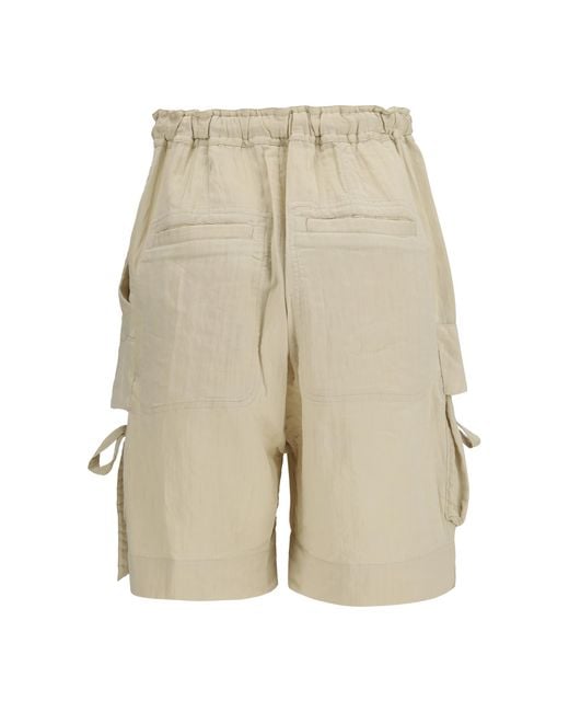 Isabel Marant Natural Shorts Viscose Cotton