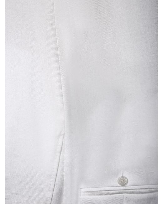 Tagliatore White Vesuvio Jacket for men
