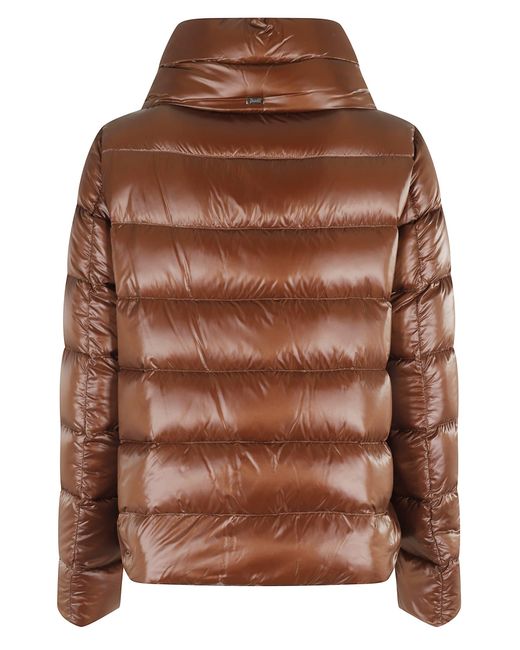 Herno Brown Monogram Down Jacket