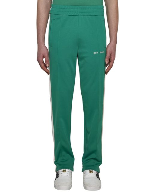 Palm Angels Green Trousers for men