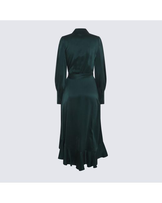 Zimmermann Green Jade Silk Dress