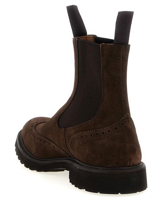 Tricker's Brown Henry Ankle Boots for men