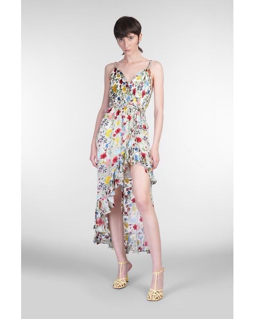Alice + Olivia Tara Dress in White | Lyst
