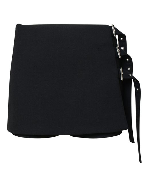 Ambush Black Wool Blend Skirt
